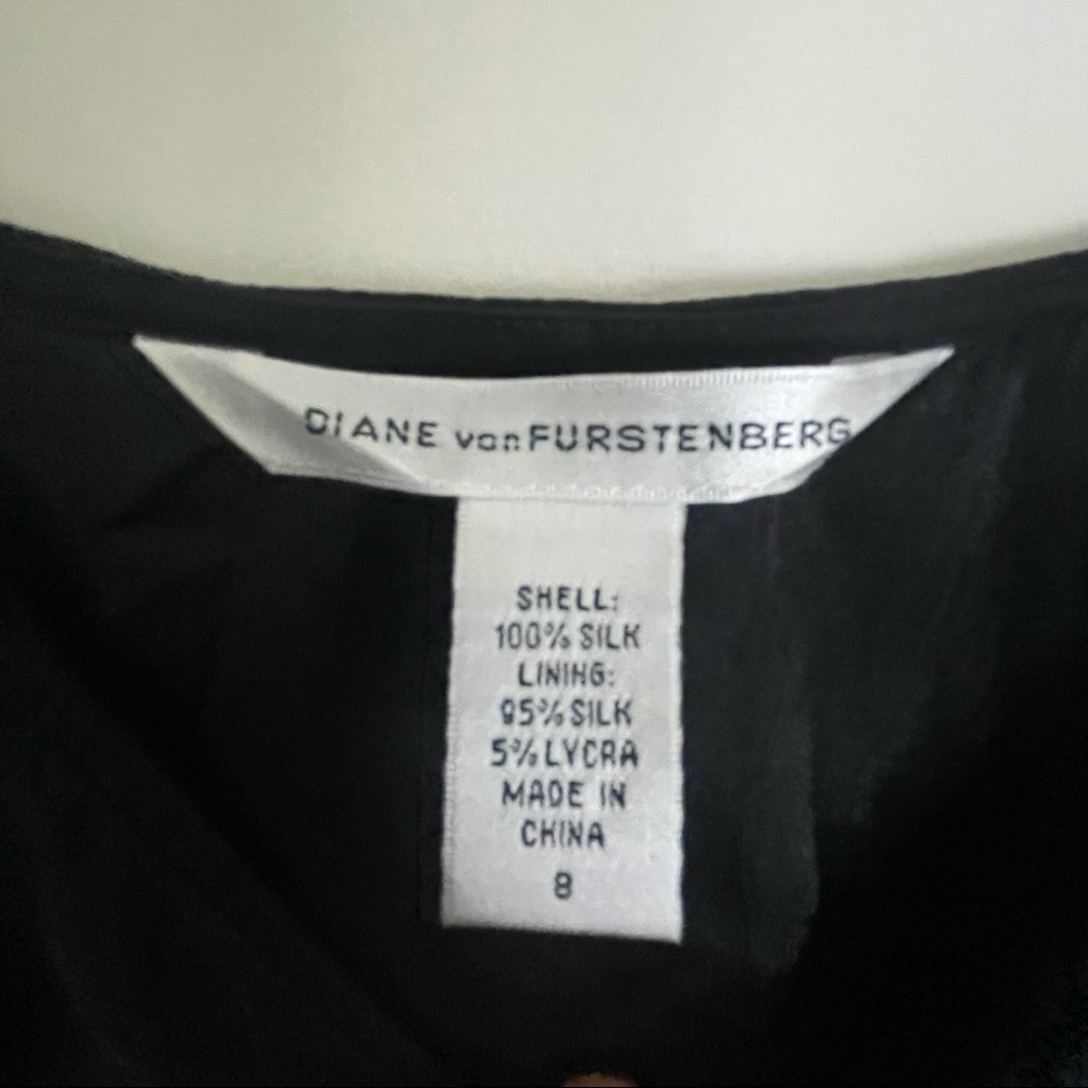 Diane Von Furstenberg Black Silk Slip Dress - Picture 3 of 4